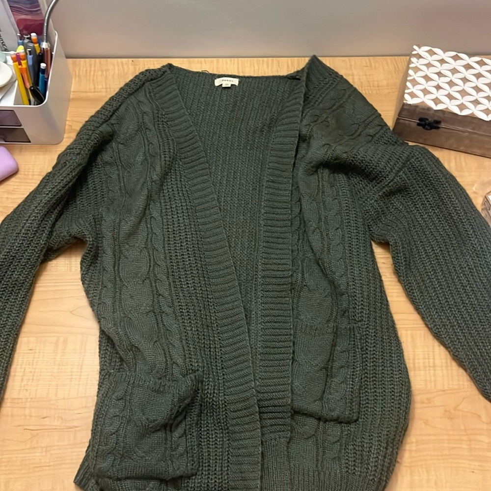 M/L Debut Cardigan Green